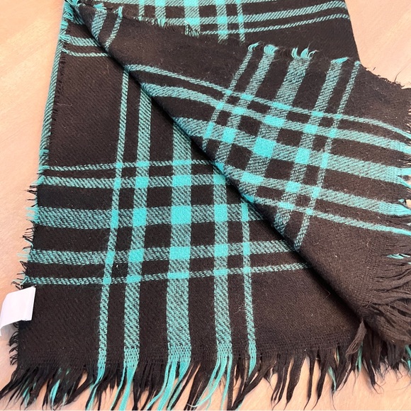 Oversized Classic Plaid Cozy Blanket Scarf Wrap Fringe Trim - Picture 8 of 10